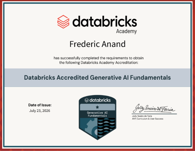 Databricks AI Certificate